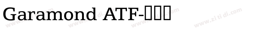 Garamond ATF字体转换